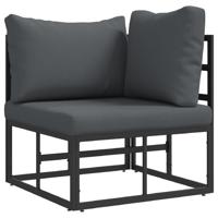 Buitenmeubelsets met kussen met kussen Zwart en Anthraciet - thumbnail