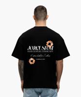 Jorcustom Flowers Loose Fit T-Shirt Heren Zwart/Oranje - Maat L - Kleur: ZwartOranje | Soccerfanshop - thumbnail