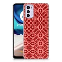 Motorola Moto G42 | TPU bumper | Batik Rood - thumbnail