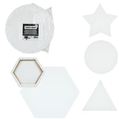 Canvas schildersdoek 30 cm 4 assorti set van 4 B-keus | 6 stuks