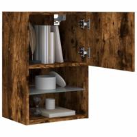 Tv-meubel LED-verlichting 40,5x30x60 cm gerookt eikenkleurig - thumbnail