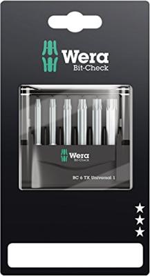 Wera Mini-Check TX, 50 mm 05073637001 Bitset 6-delig Binnen-Torx