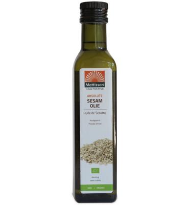 Absolute sesamolie raw bio 250 Milliliter Absolute sesamolie raw bio 250 Milliliter