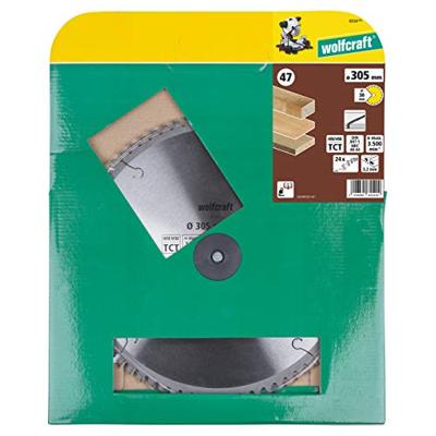 Wolfcraft Kap- en verstekzaagblad | HM | 24 Zähne | Ø305mm | 1 stuk - 6554000 Wolfcraft Kap- en verstekzaagblad | HM | 24 Zähne | Ø305mm | 1 stuk - 6554000