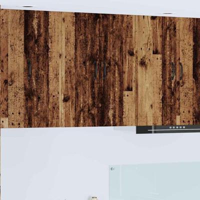 Keukenkast met plank Oudhout 60 x 31 x 80 cm Bewerkt hout