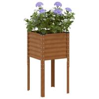 VidaXL Plantenbak 45x45x88 cm weerbestendig staal - thumbnail