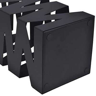 VidaXL Paraplu- en wandelstokhouder vierkant 48,5 cm staal zwart