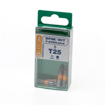 Spax schroefbit T-star Torx TX25 oranje (5st)