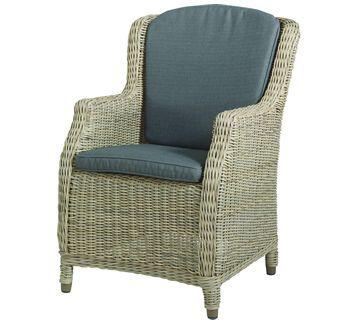 Dining Tuinstoel Brighton Antraciet Naturel Stoel Tuin Buiten 4SO