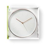 Nedis CLWA013PC30RE Ronde Wandklok Diameter 30 Cm Wit & Roze-goud - thumbnail