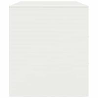 Tv-meubel 67x39x44 cm staal wit - thumbnail