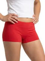 Dames boxershort rood Elegance - Microfiber - Rode dames onderbroek - thumbnail