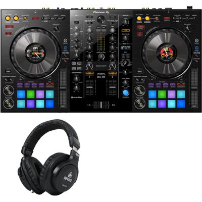Pioneer DDJ-800 + Devine PRO 4000 over-ear koptelefoon