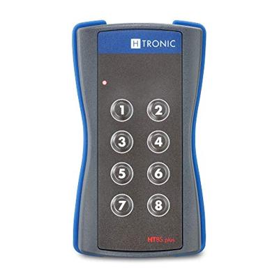 H-Tronic HT8Splus Radiografische zender 8-kanaals Frequentie: 868.35 MHz, 869.05 MHz, 869.55 MHz 3 V Bereik max. (in het vrije veld): 200 m H-Tronic HT8Splus Radiografische zender 8-kanaals Frequentie: 868.35 MHz, 869.05 MHz, 869.55 MHz 3 V Bereik max. (in het vrije veld): 200 m