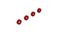 Arrma - Aluminum Suspension Arm End Cap, Red (4) (ARA330593) - thumbnail