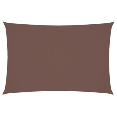 VidaXL Zonnescherm rechthoekig 2x4 m oxford stof bruin