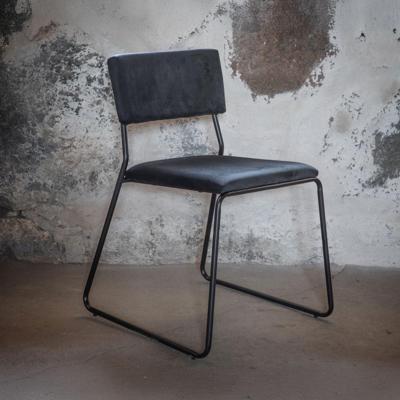 Nohr Eetkamerstoel 'Octavius' Velvet, kleur Zwart