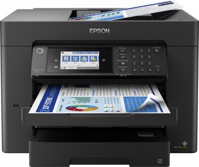 Epson workforce wf-7840dtwf all-in-one inkjetprinter met faxfunctie (scannen, kopiëren, faxen, lan, wi-fi)