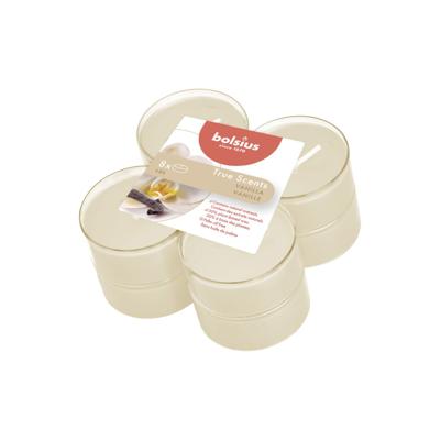 Bolsius True Scents Maxilichten Vanille 8 Stuks Bolsius True Scents Maxilichten Vanille 8 Stuks