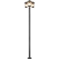 Staande LED Tuinlamp - 3-lichts - Mat Antraciet - IP44 - E27 Fitting - thumbnail