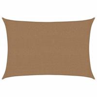 VidaXL Zonnezeil 160 g/m² 2,5x4 m hdpe taupe - thumbnail
