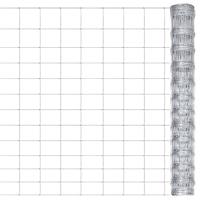 VidaXL Tuinhek 50x1,25 m gegalvaniseerd staal zilverkleurig - thumbnail