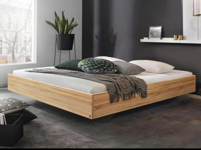 Bed IXANA 180x200 cm sonoma eik met matras met lattenbodem