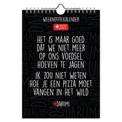 Darum WEEKnotitiekalender 2027