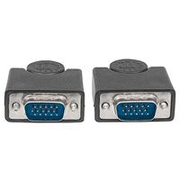 Manhattan 311731 VGA-kabel VGA Aansluitkabel VGA-stekker 15-polig 1.80 m Zwart Schroefbaar - thumbnail