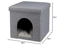 Trixie schuilplaats en kattenmand Alois 38 × 40 × 38 cm lichtgrijs Per stuk - thumbnail