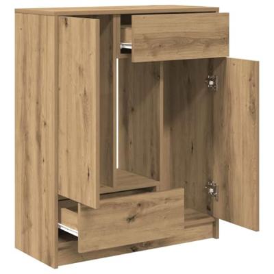 Dressoir met lades en deuren 73x31x90 cm ambachtelijk - thumbnail