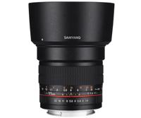 SAMYANG 881306 MF 85 mm F1,4 AS IF UMC voor Sony A - full-frame portretlens voor Sony A-mount, geschikt voor APS-C, handmatige focus, voor DSLR Sony camera's A99 II, A68, A77 II, A58, A99, A37 - thumbnail