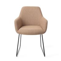Jesper Home Eetkamerstoel 'Hiroo' Slide Black, kleur Whisper Wheat - thumbnail