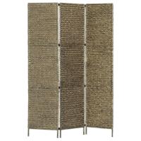 VidaXL Kamerscherm met 3 panelen 116x160 cm waterhyacint bruin - thumbnail