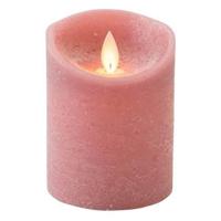 LED Kaars Wax Antiek Roze 10cm - thumbnail