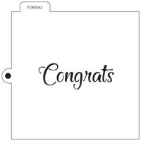 The Crafter's Workshop • koekjes stencil congrats - thumbnail