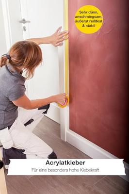 Kip Afdekband | glad | geel | lengte 50 m | breedte 30 mm | rol | 8 stuks - 3808-30 3808-30