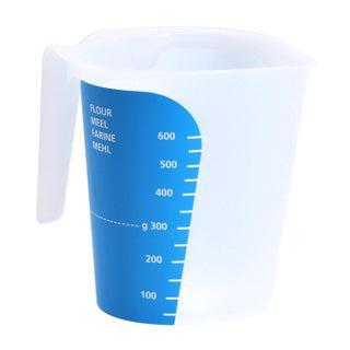 Maatbeker 1000L Blauw/Wit