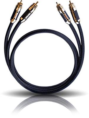 Oehlbach XXL Black Connection Master NF-audio-cinchkabel cinchstekker naar cinchstekker 2 x 0,5 m