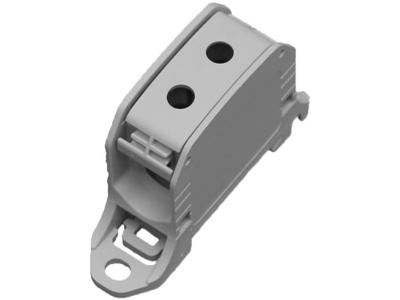 HoraeTec 087310-0-3 Serieklem PA Grijs-wit (RAL 7035) 1-polig 150 A, 120 A 600 V Geleidertype: L