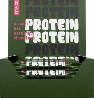 Fit & Co Protein Crunch Bar Hazelnut Chocolate (10 x 55 g)