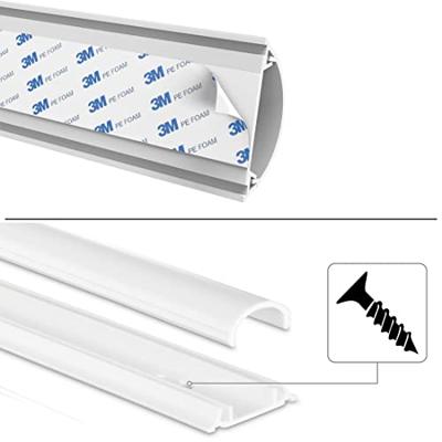 Hama PVC-kabelkanaal Halfrond 100/3,5/0,9 Cm Wit