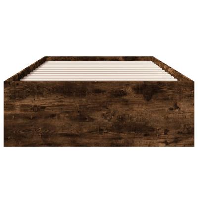 Bedframe zonder matras hout gerookt eikenkleurig 120x200 cm