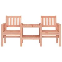 Tuinbank met tafel 2-zits massief douglashout - thumbnail