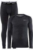 Craft 1909711 Core Wool Merino Set Men - Black Melange - L - thumbnail