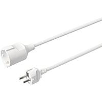 Sygonix SY-4872638 Stroom Verlengkabel 16 A Wit 5.00 m H05VV-F 3G 1,5 mm² - thumbnail