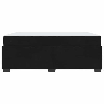 Bedframe met matras Zwart 180 x 200 cm Fluweel