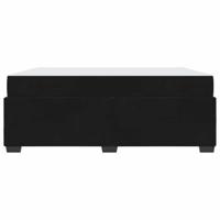 Bedframe met matras Zwart 180 x 200 cm Fluweel - thumbnail