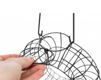 TRIXIE VETBOLHOUDER ROND METAAL ZWART 24X24X8 CM 2 ST - thumbnail