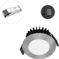 EVN L54N101325 EVN Lichttechnik LED-inbouwlamp LED LED vast ingebouwd 10 W Chroom - thumbnail